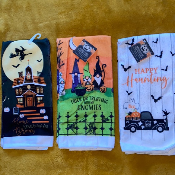 Halloween Fall Spooky Hand Towels Home Decor - Halloween Kitchen Decor - Picture 2 of 8